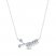 Young Teen Comb and Scissors Diamond Necklace Sterling Silver
