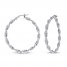 Twisted Hoop Earring Sterling Silver