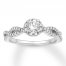 Diamond Engagement Ring 5/8 Carat tw 14K White Gold