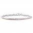 Diamond Bracelet 1/8 ct tw Round Sterling Silver/10K Rose Gold