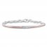 Diamond Bracelet 1/8 ct tw Round Sterling Silver/10K Rose Gold