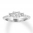 Leo Diamond Engagement Ring 7/8 ct tw 14K White Gold