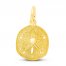 Sand Dollar Charm 14K Yellow Gold