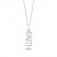 Hallmark Diamonds Faith Necklace 1/6 ct tw Sterling Silver/10K Rose Gold 18"