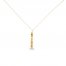 Cartouche Necklace 10K Yellow Gold 18"