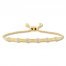 Bamboo Bolo Bracelet 10K Yellow Gold