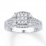 Diamond Ring 5/8 carat tw 10K White Gold