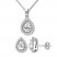 Lab-Created White Sapphire Gift Set Sterling Silver