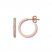 Diamond Hoop Earrings 1/4 ct tw Round-cut 10K Rose Gold