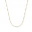 Cable Chain Necklace 14K Yellow Gold 16" Length