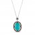 Le Vian Couture Turquoise Necklace 7/8 ct tw Diamonds 18K Vanilla Gold 18"