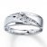 Previously Owned Men's Diamond Band 3/8 ct tw 10K White Gold