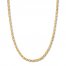 Men's Geometric Chain Necklace 10K Yellow Gold 22" Length