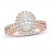 Neil Lane Diamond Engagement Ring 1-3/4 ct tw Oval/Round 14K Two-Tone Gold
