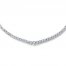Previously Owned Certified Diamonds 7 ct tw Round-Cut 14K White Gold Necklace