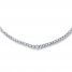 Previously Owned Certified Diamonds 7 ct tw Round-Cut 14K White Gold Necklace