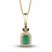 Le Vian Emerald Necklace 1/6 ct tw Diamonds 14K Honey Gold 18"