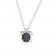 Young Teen Turtle Necklace Black Diamonds Sterling Silver