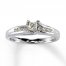 Previously Owned Ring 1/2 ct tw Diamonds 14K White Gold