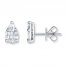 Diamond Earrings 3/4 carat tw 14K White Gold