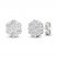 Diamond Fashion Earrings 1/4 ct tw Round-cut 10K White Gold