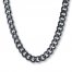 Men's Curb Link Necklace Stainless Steel 22" Length