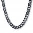 Men's Curb Link Necklace Stainless Steel 22" Length