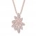 Diamond Necklace 1/3 ct tw Round-cut 10K Rose Gold