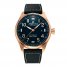 Men's Alpina Startimer Watch Gold Plated Stainless Steel with Blue Dial AL-525NN4S4