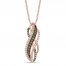 Le Vian Diamond Necklace 3/4 ct tw 14K Strawberry Gold 18"