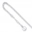 Four Leaf Clover Anklet Sterling Silver 10" Length