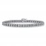 Diamond Bracelet 3 ct tw Round-cut 14K White Gold