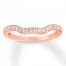 Diamond Wedding Band 1/5 ct tw Round-cut 14K Rose Gold