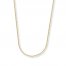 Wheat Chain Necklace 14K Yellow Gold 16" Length