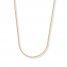 Wheat Chain Necklace 14K Yellow Gold 16" Length