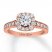 Neil Lane Engagement Ring 7/8 ct tw Diamonds 14K Rose Gold
