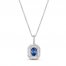 Le Vian Couture Sapphire Necklace 3/8 ct tw Diamonds Platinum 18"