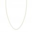 Adjustable 22" Cable Chain 14K Yellow Gold Appx. .9mm