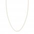 Adjustable 22" Cable Chain 14K Yellow Gold Appx. .9mm