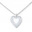 Heart Locket Necklace Sterling Silver