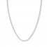 24 Curb Chain Necklace 14K White Gold Appx. 2.7mm
