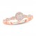 Adrianna Papell Diamond Engagement Ring 1/4 ct tw 14K Rose Gold