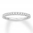 Diamond Wedding Band 1/3 ct tw Round-cut 14K White Gold