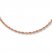 Rope Necklace 14K Rose Gold 16" Length