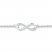 Infinity Symbol Anklet 1/20 ct tw Diamonds Sterling Silver