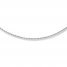 Rope Chain Necklace 10K White Gold