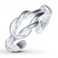 Love Knot Toe Ring Sterling Silver