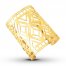 Geometric Cuff Bangle Bracelet Bronze/14K Yellow Gold-Plated