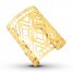 Geometric Cuff Bangle Bracelet Bronze/14K Yellow Gold-Plated