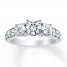 3-Stone Diamond Ring 1/2 ct tw Round-cut 14K White Gold